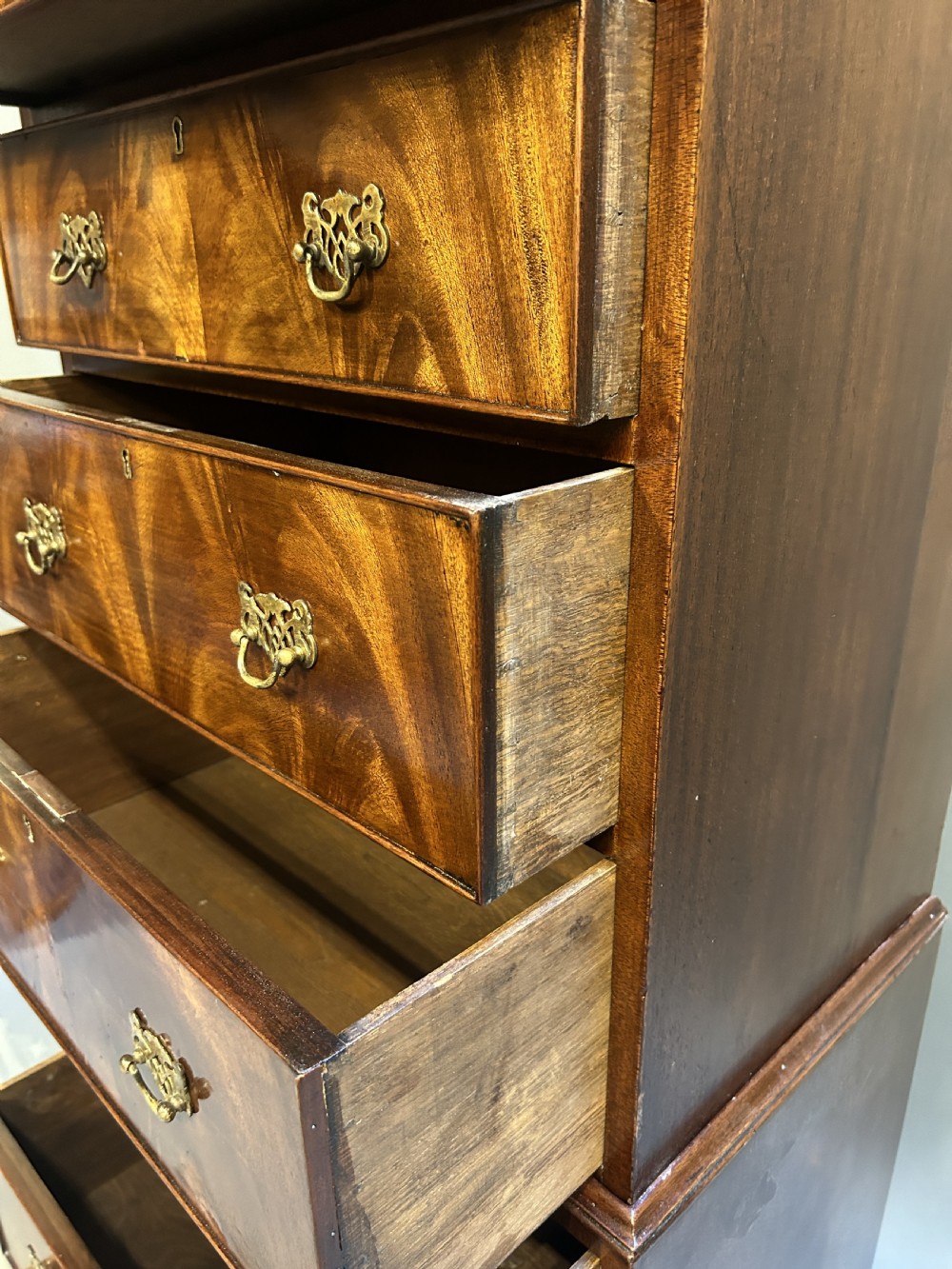 Georgian Revival tallboy chest on chest View V