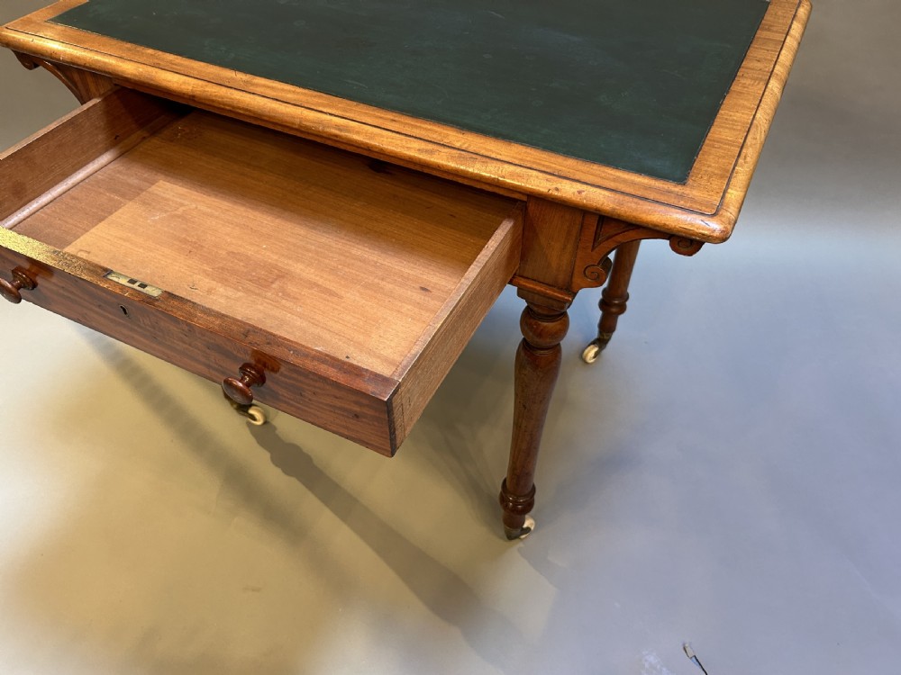 Victorian library writing table by Heals View II