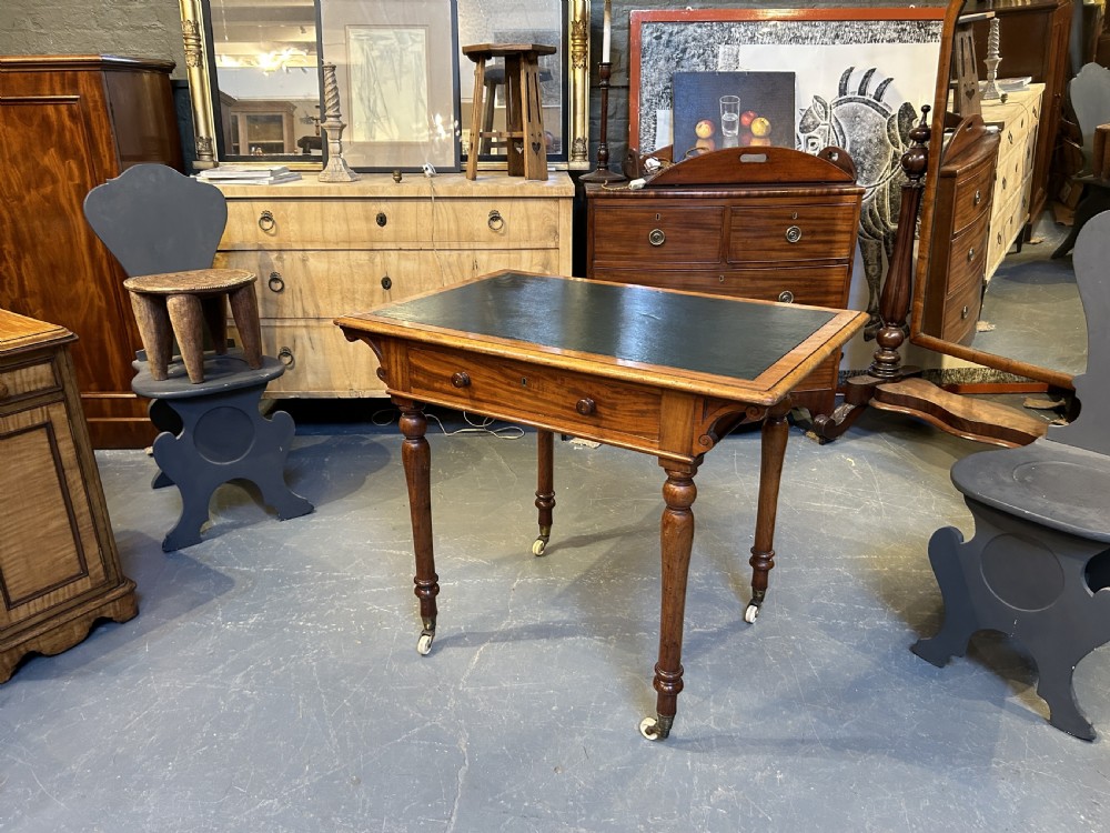 Victorian library writing table by Heals View III