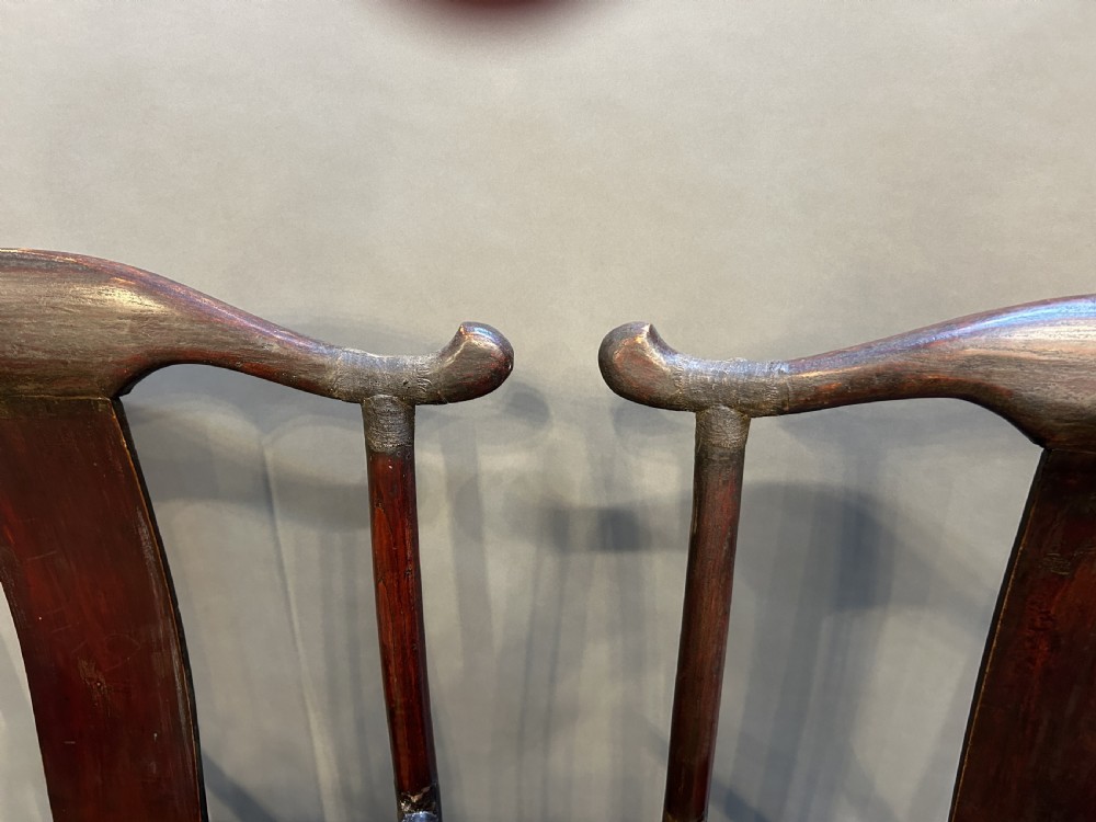 Pair C19th Chinese marriage chairs View VI