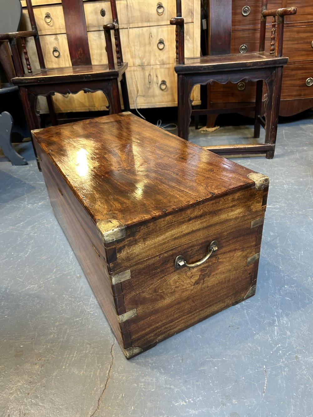 Campaign camphor trunk chest View II