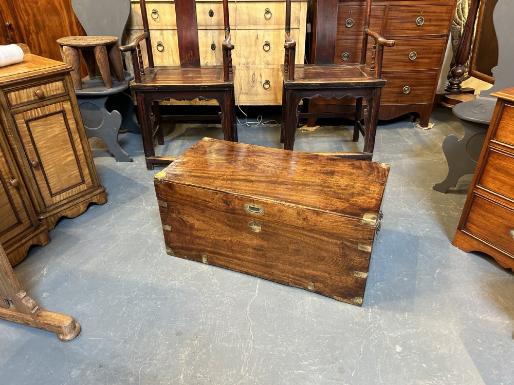 Campaign camphor trunk chest View III