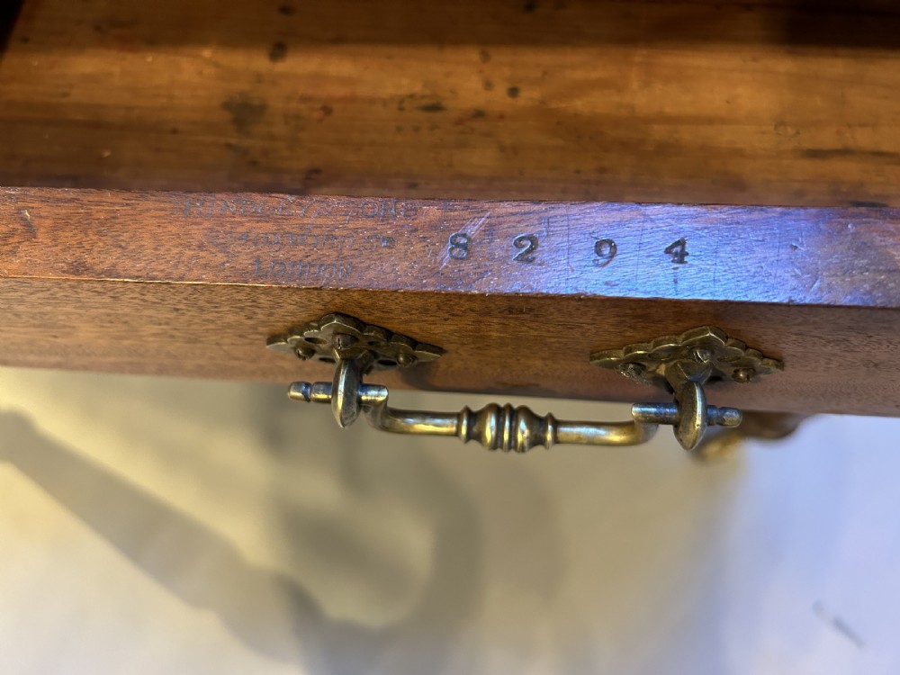 Victorian library writing table, by Hindley View III
