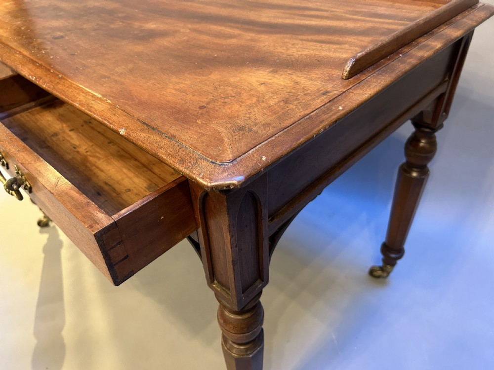 Victorian library writing table, by Hindley View VIII