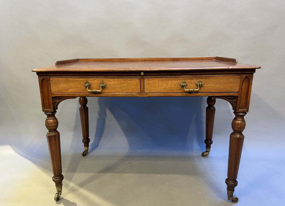 Victorian library writing table, by Hindley View X