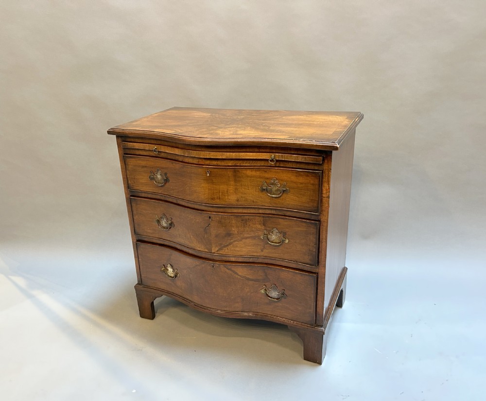 George III Revival Serpentine Small Chest Of Drawers