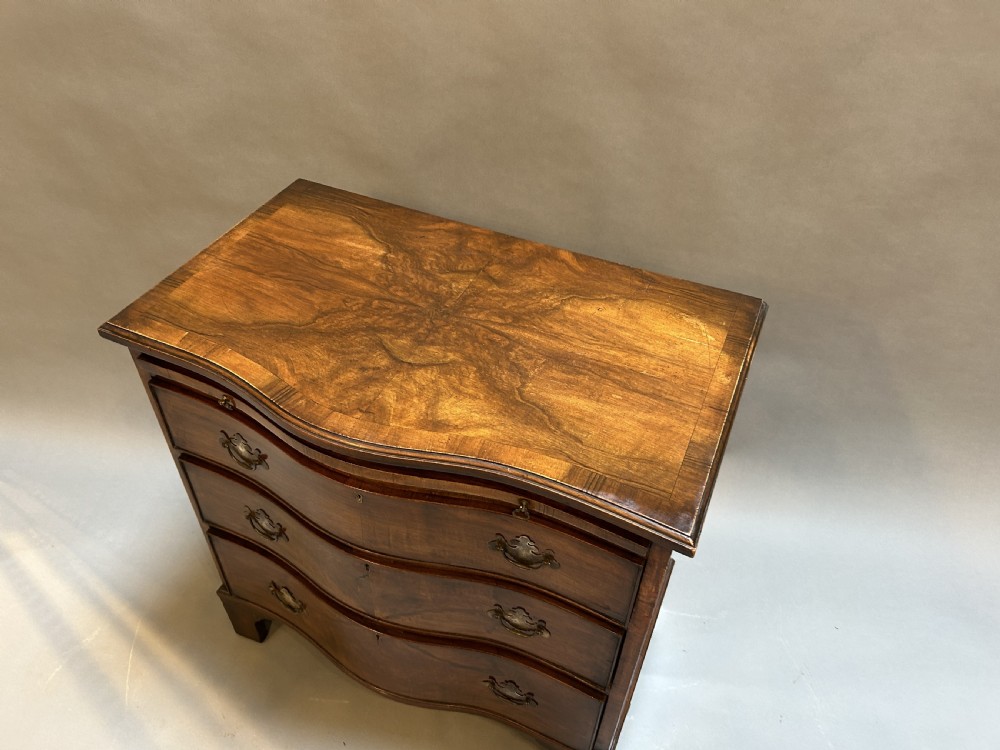 George III Revival Serpentine Small Chest Of Drawers View II