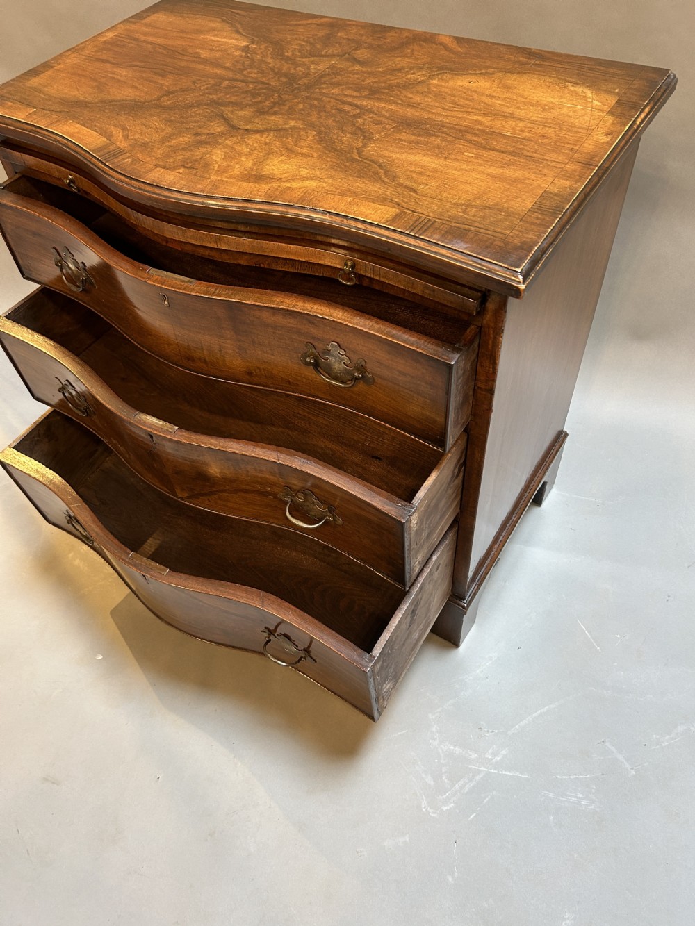 George III Revival Serpentine Small Chest Of Drawers View III