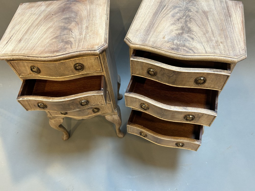 Pair Georgian Revival  Bedside Tables View II