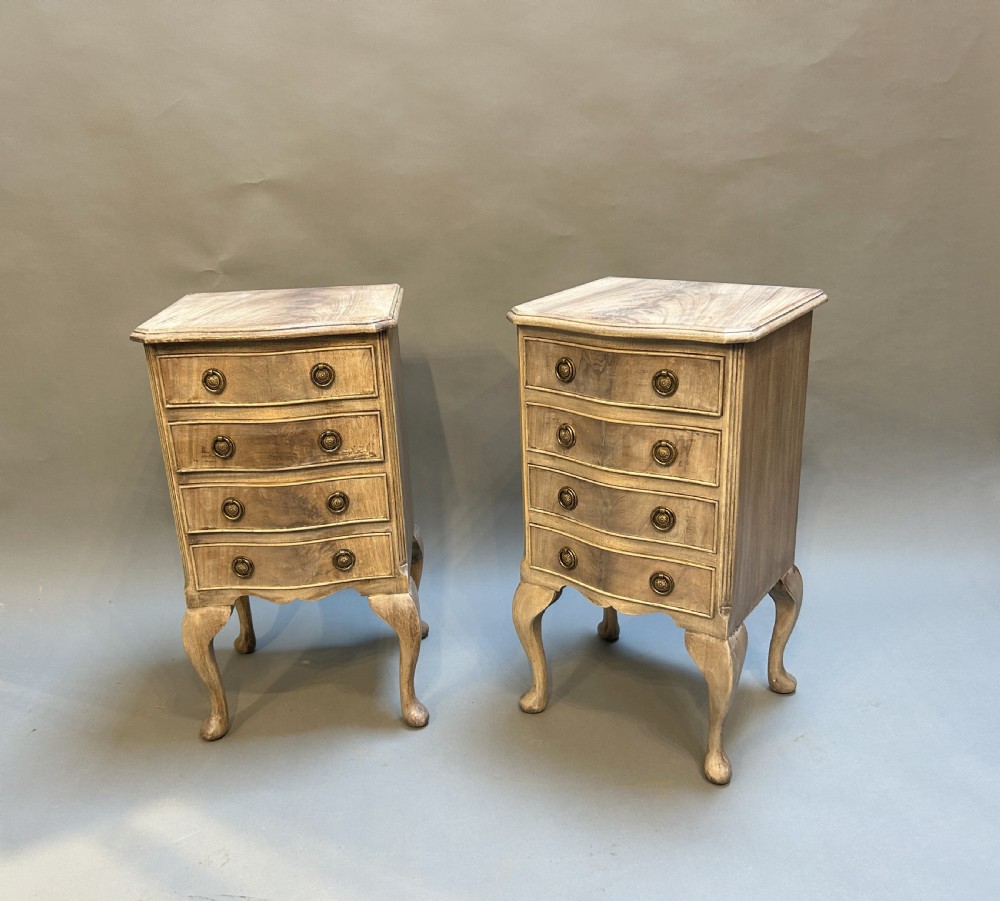 Pair Georgian Revival  Bedside Tables View VI