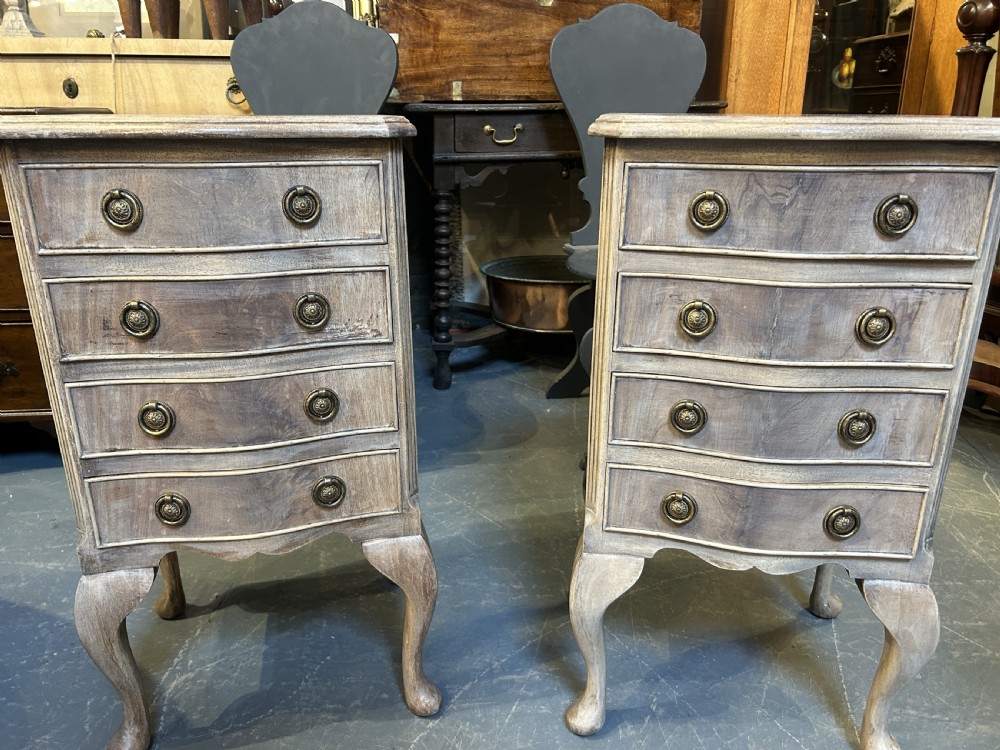 Pair Georgian Revival  Bedside Tables View VIII