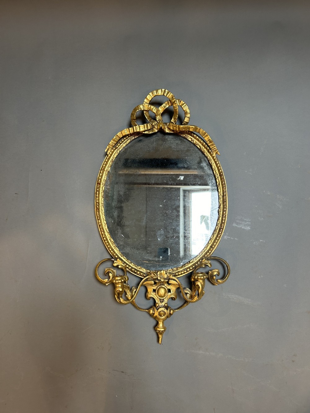 C19th Gilt Girandole Mirror
