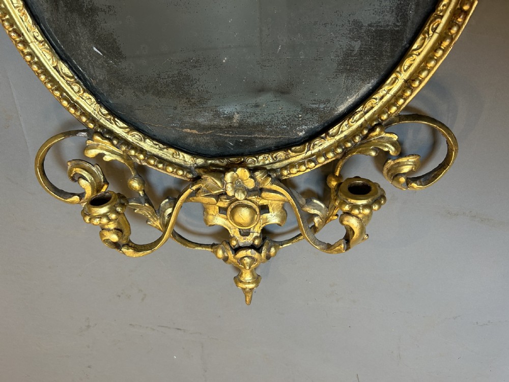 C19th Gilt Girandole Mirror View IV