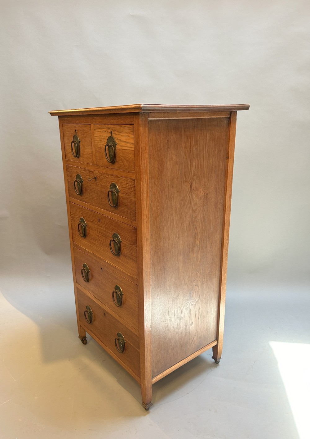 Arts & Crafts Pillar Chest Of Drawers, Liberty & Co View IV