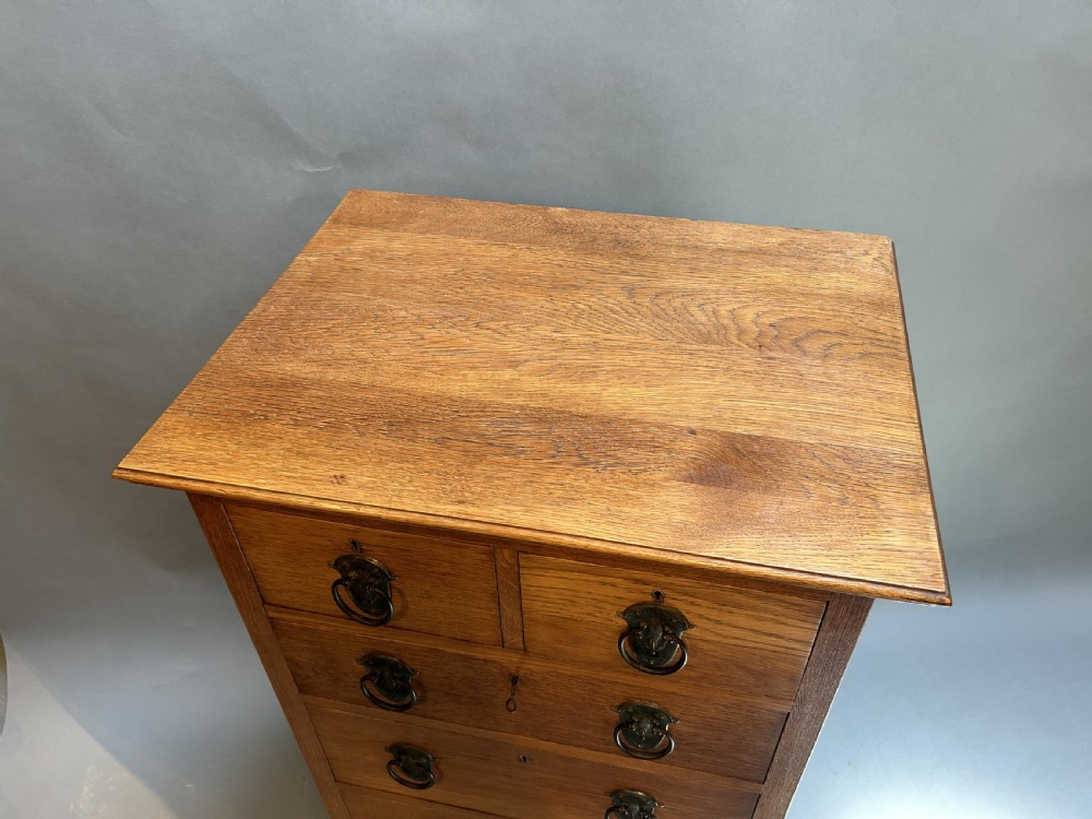 Arts & Crafts Pillar Chest Of Drawers, Liberty & Co View V