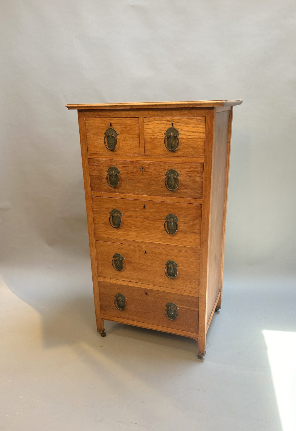 Arts & Crafts Pillar Chest Of Drawers, Liberty & Co View VI