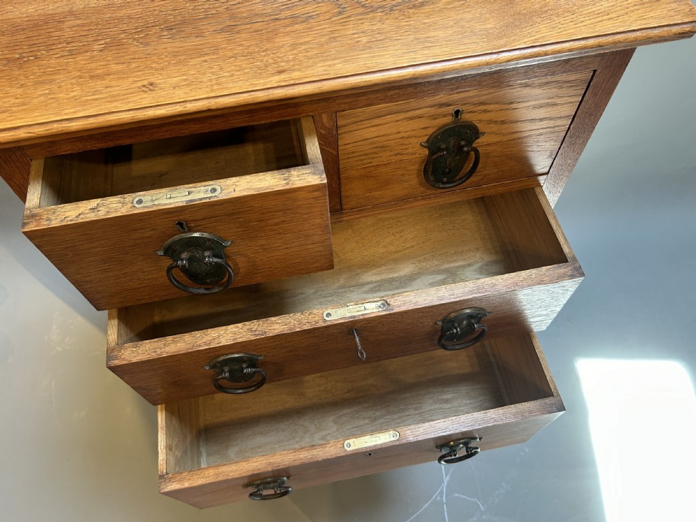 Arts & Crafts Pillar Chest Of Drawers, Liberty & Co View XIII