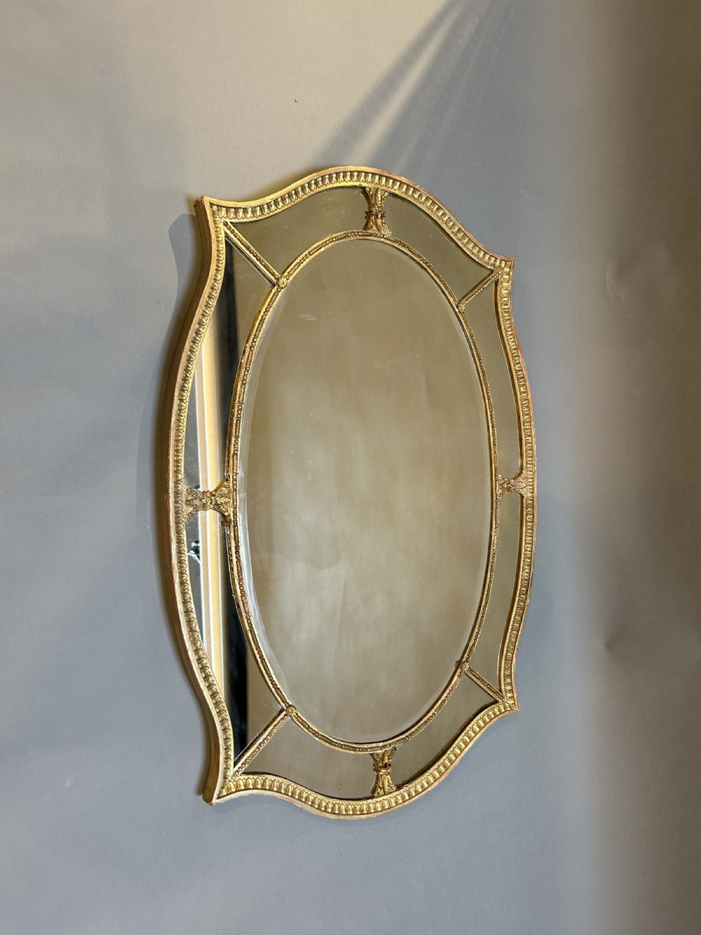George III Gilt Overmantel Mirror View V