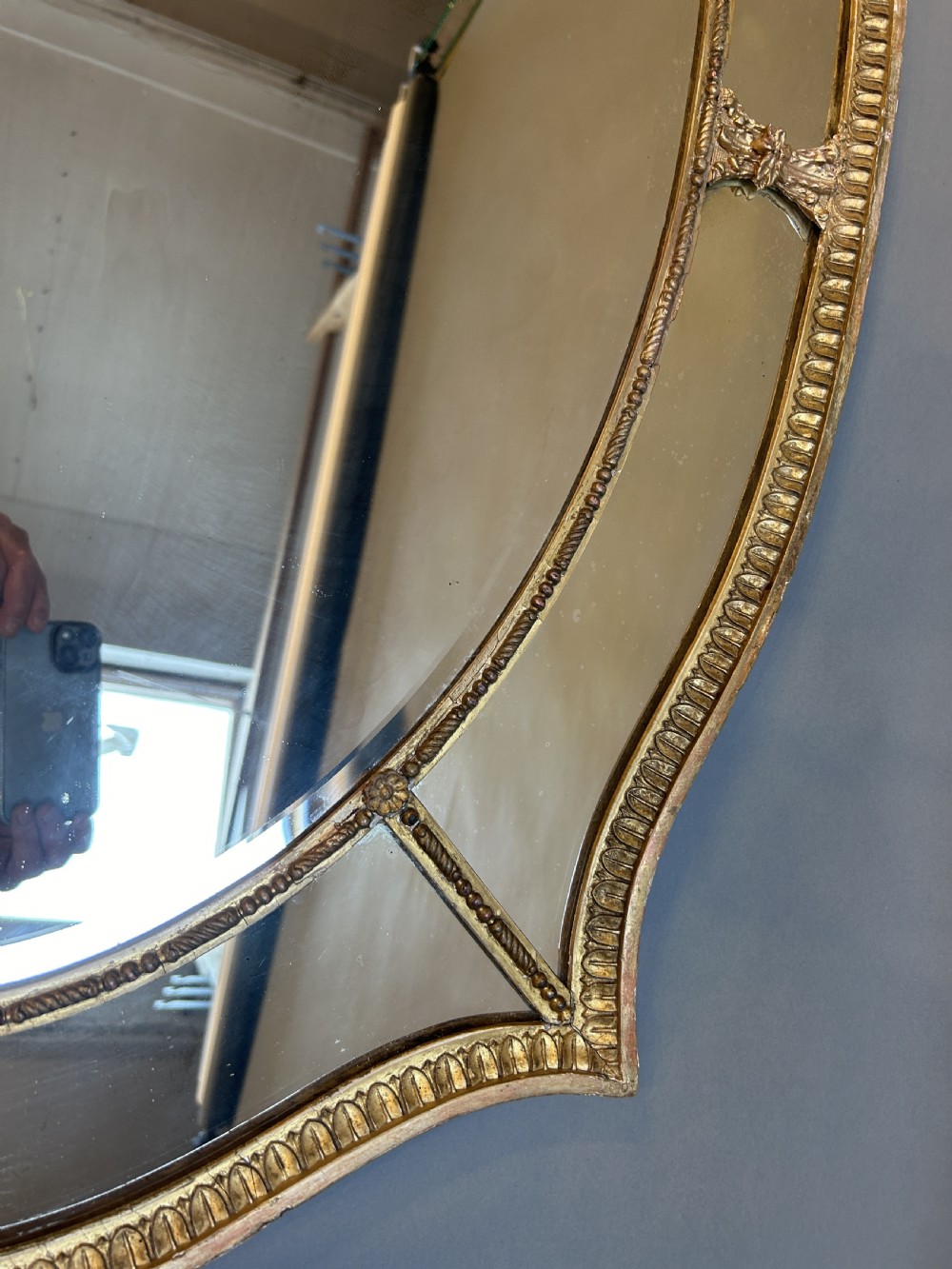 George III Gilt Overmantel Mirror View VIII
