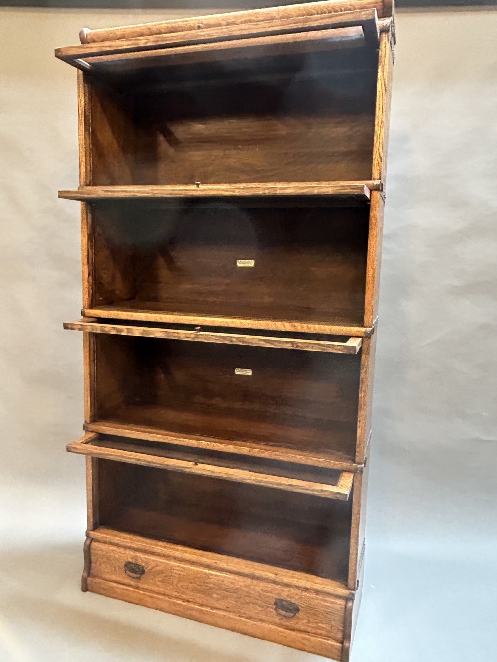 Globe Wernicke Stacking Bookcase Of Larger Sections View VI