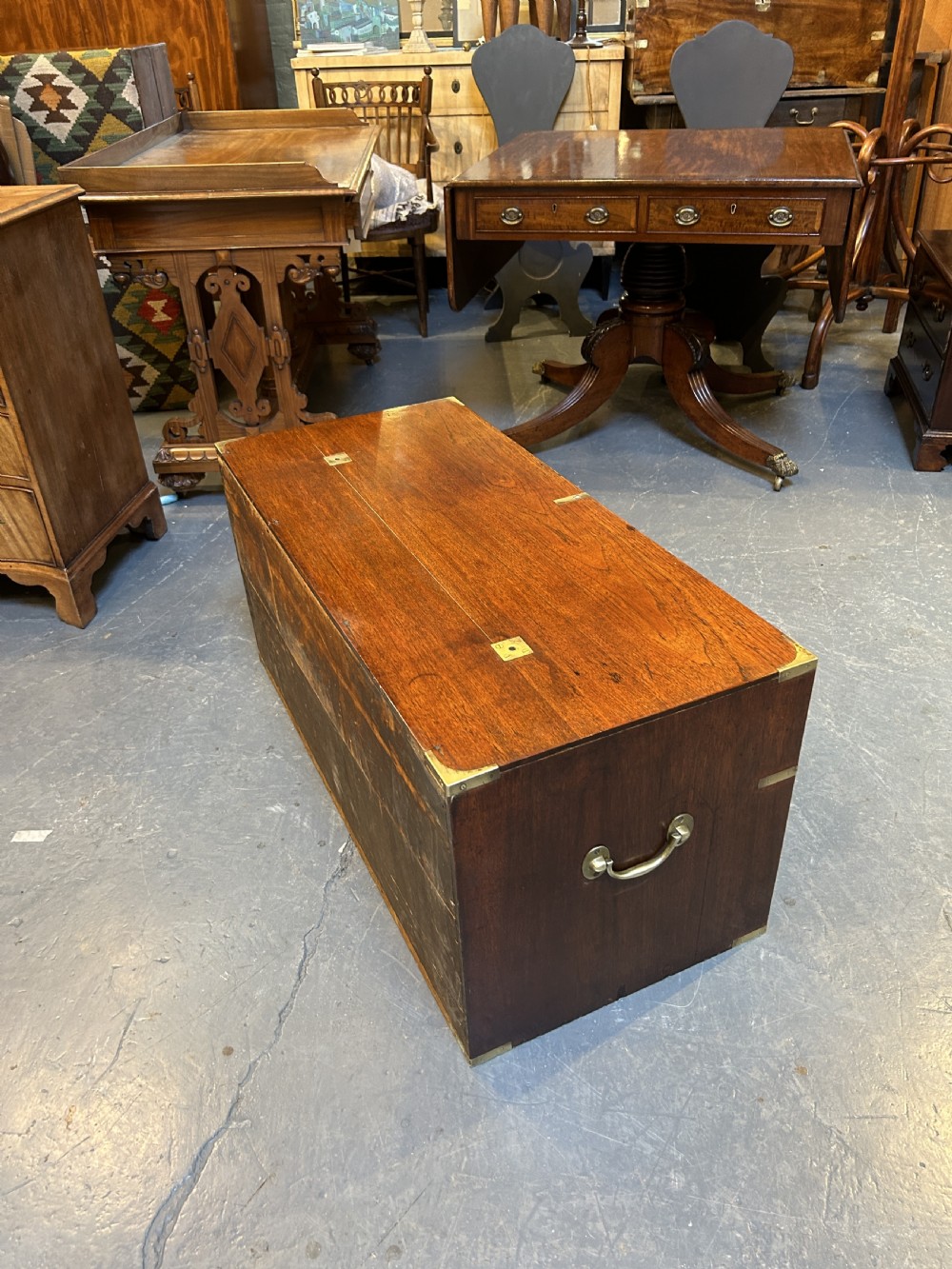 Campaign chest of drawers View II