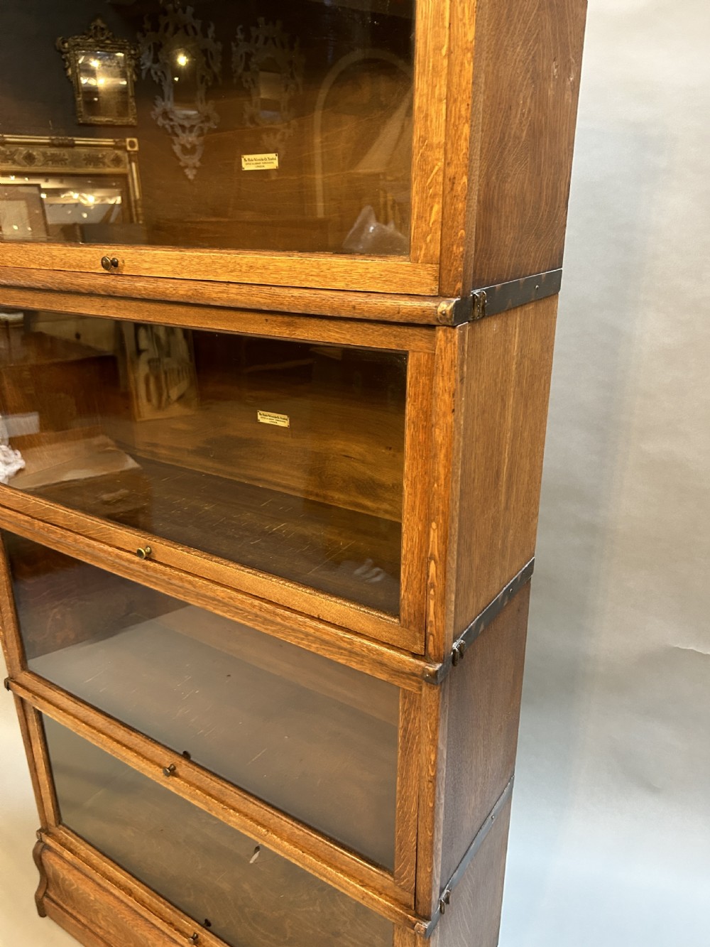 globe wernicke bookcase of 4 larger sections View VI