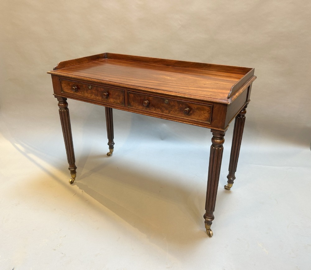 C19th Mahogany Writing Table, Attributed Gillows