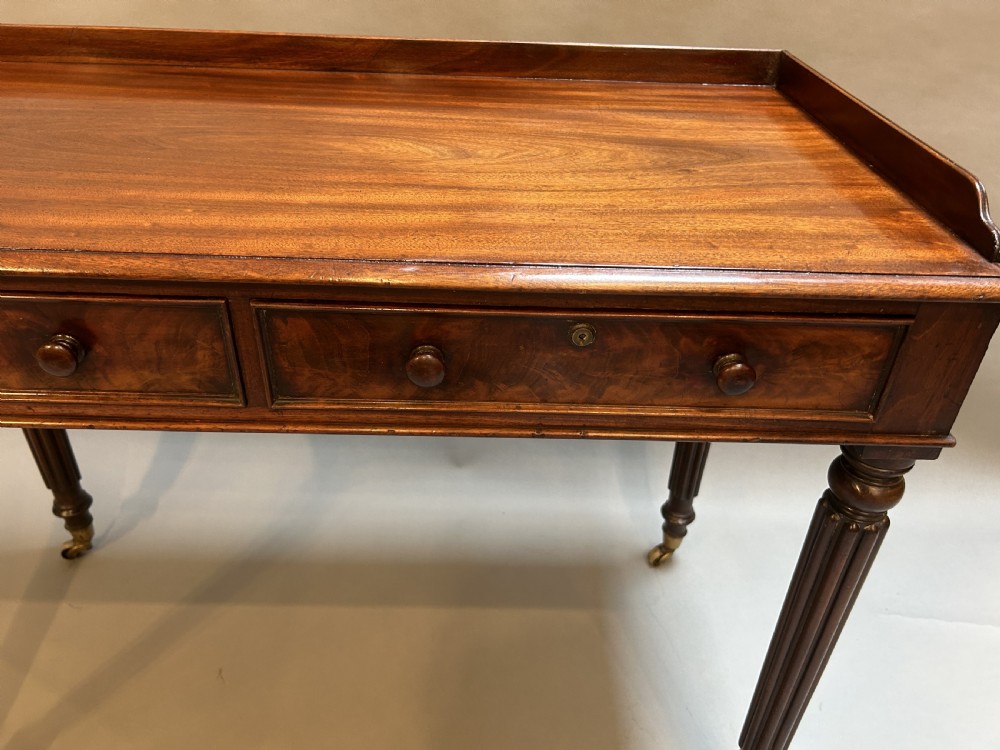 C19th Mahogany Writing Table, Attributed Gillows View II