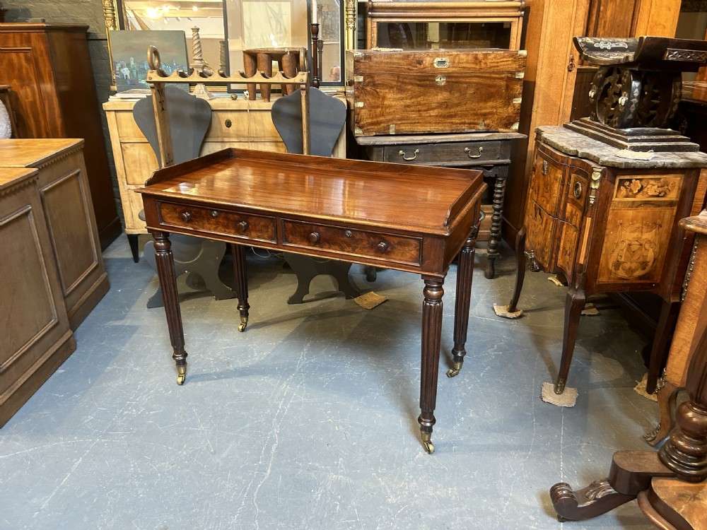 C19th Mahogany Writing Table, Attributed Gillows View IV