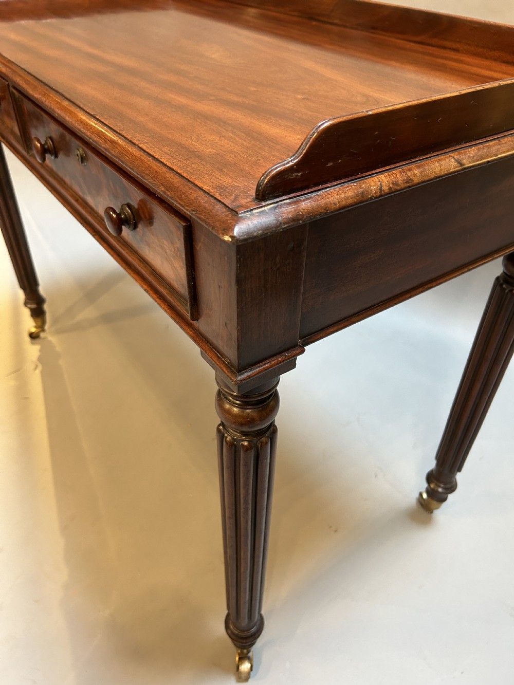 C19th Mahogany Writing Table, Attributed Gillows View VIII