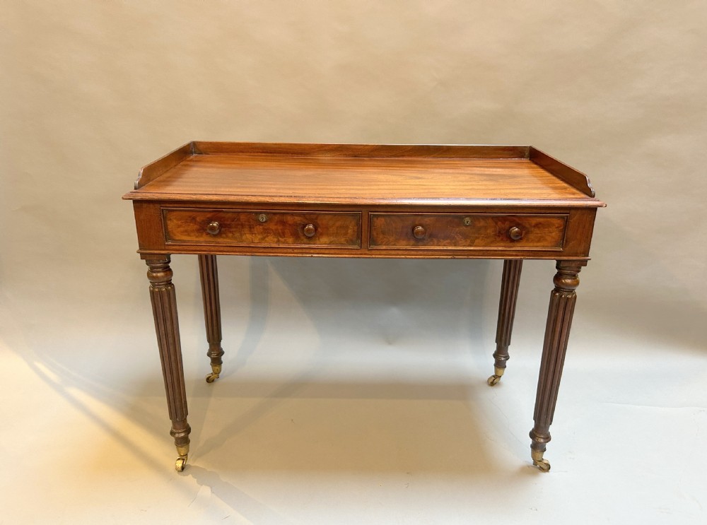C19th Mahogany Writing Table, Attributed Gillows View IX