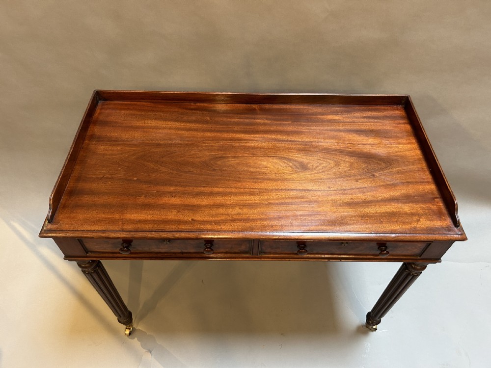 C19th Mahogany Writing Table, Attributed Gillows View X