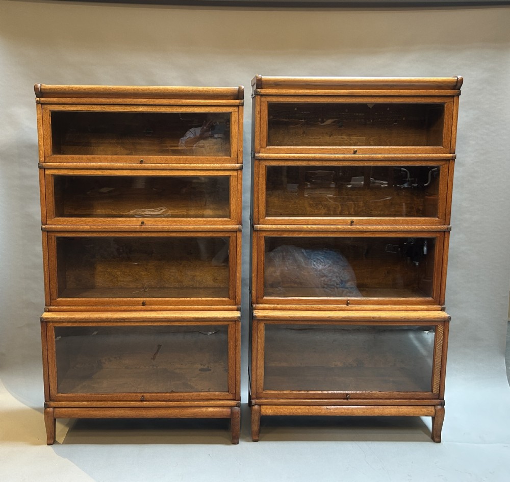 Pair Globe Wernicke Bookcases View II