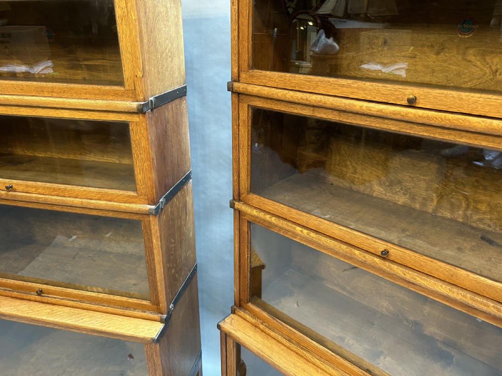 Pair Globe Wernicke Bookcases View III