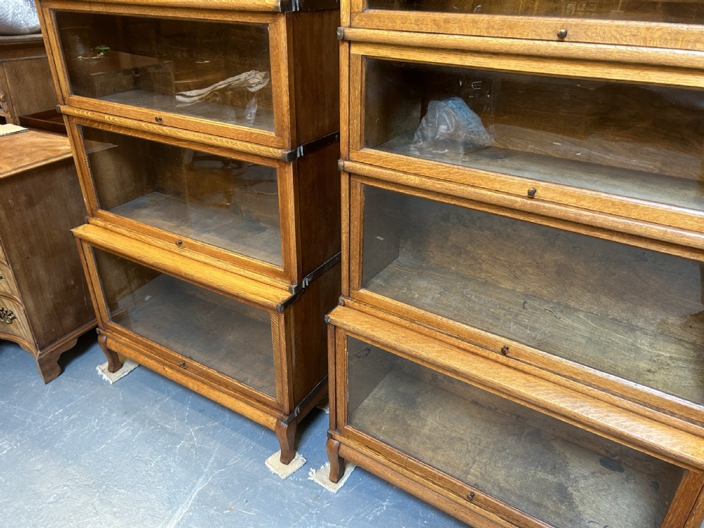 Pair Globe Wernicke Bookcases View VIII