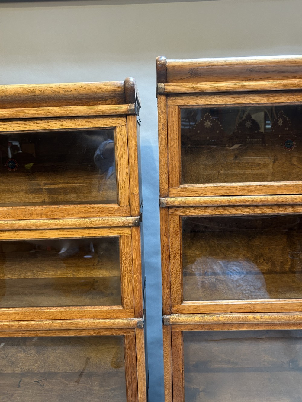Pair Globe Wernicke Bookcases View IX