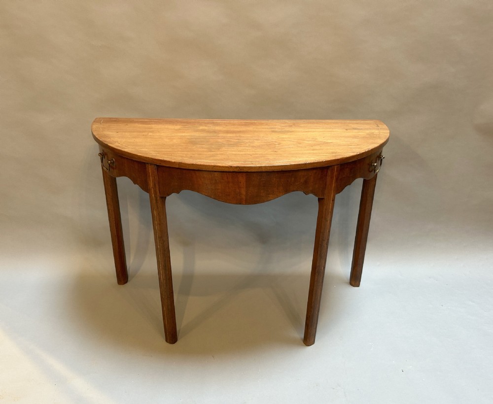 George III Demi Lune console Table