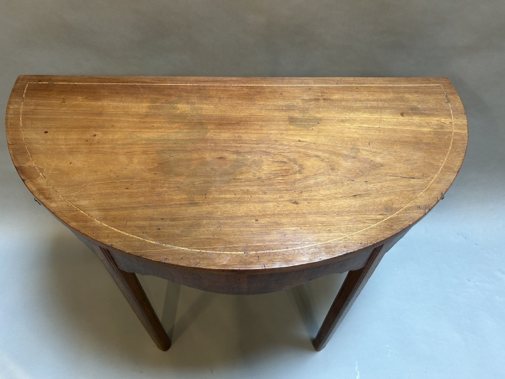 George III Demi Lune console Table View II