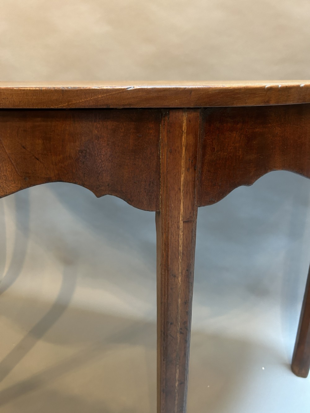 George III Demi Lune console Table View V