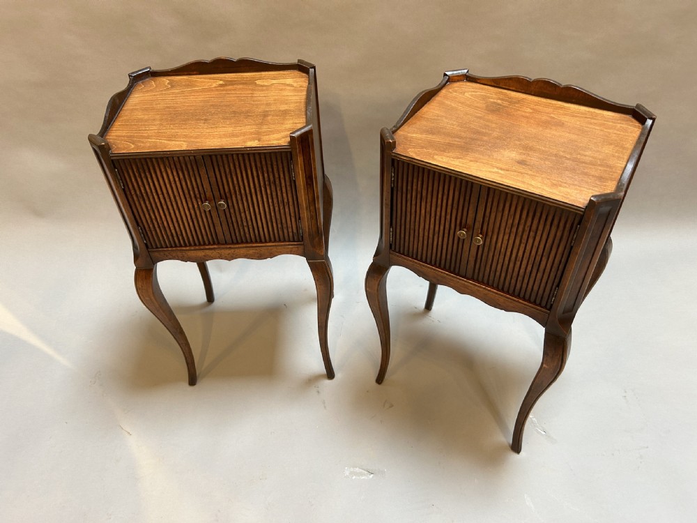 pair of French bedside cabinets View III