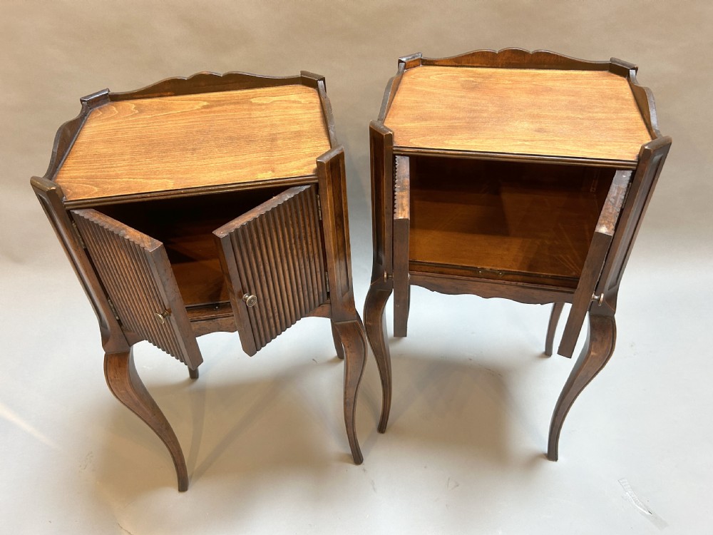 pair of French bedside cabinets View V