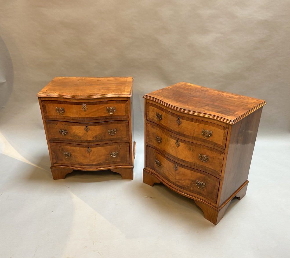 Pair Georgian Revival Chest Of Drawers