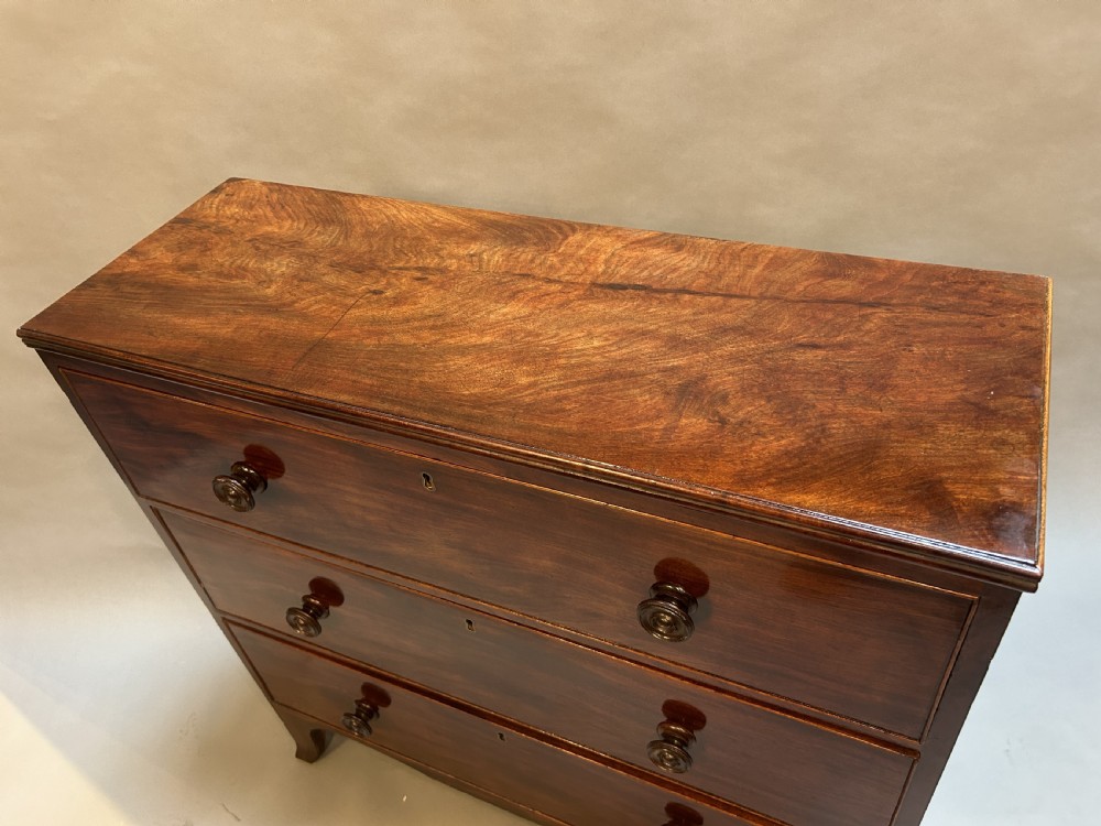 C19th Mahogany Hall Chest Of Drawers View II