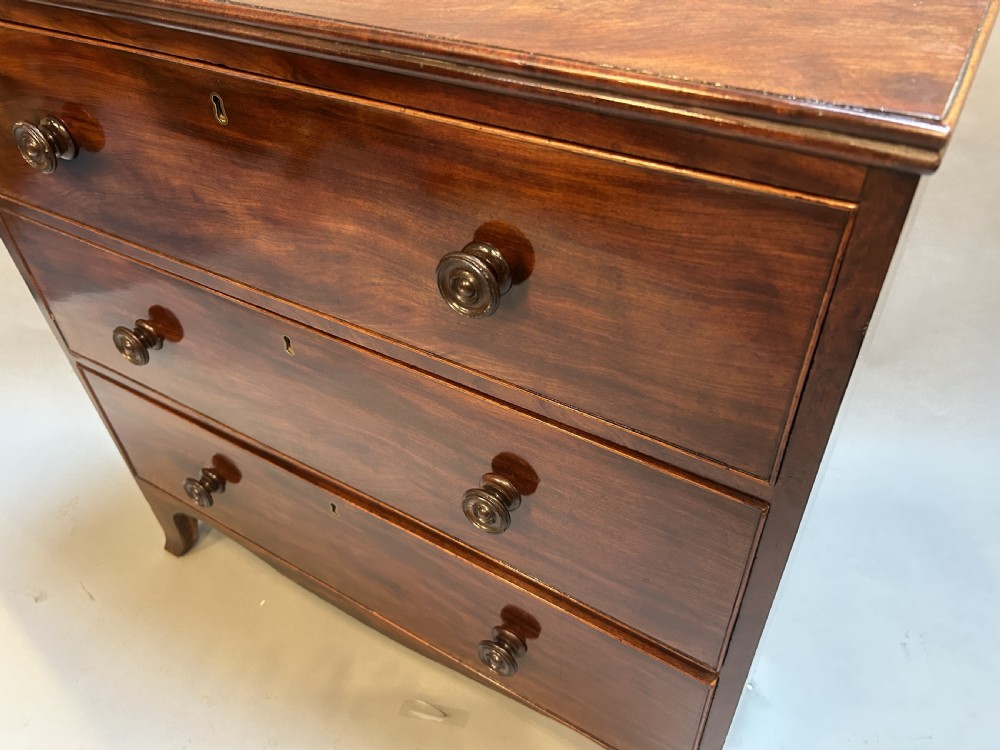 C19th Mahogany Hall Chest Of Drawers View III