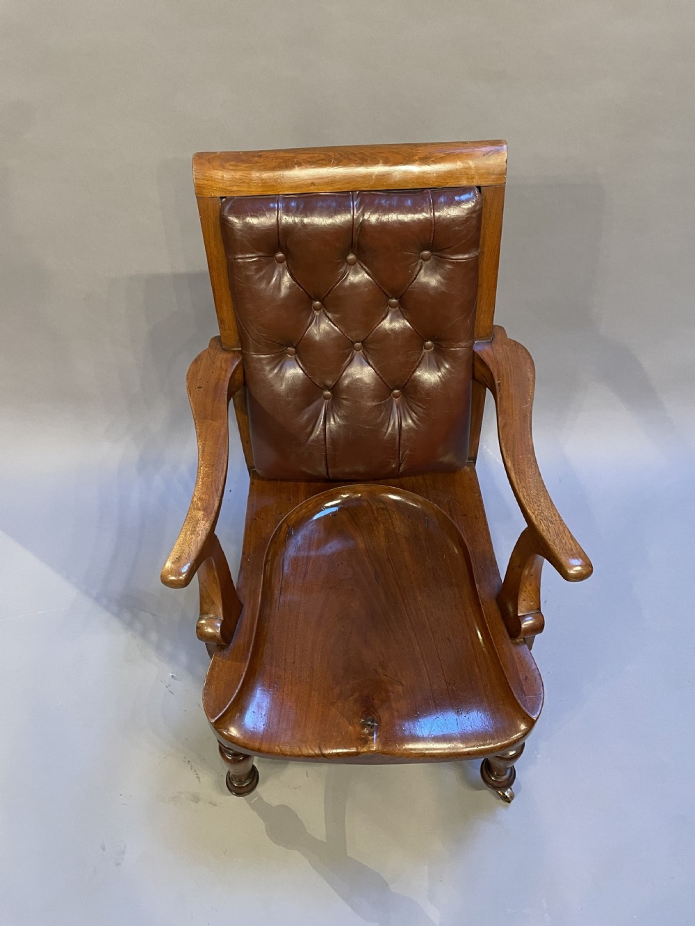 Victorian Mahogany Desk Chair View III