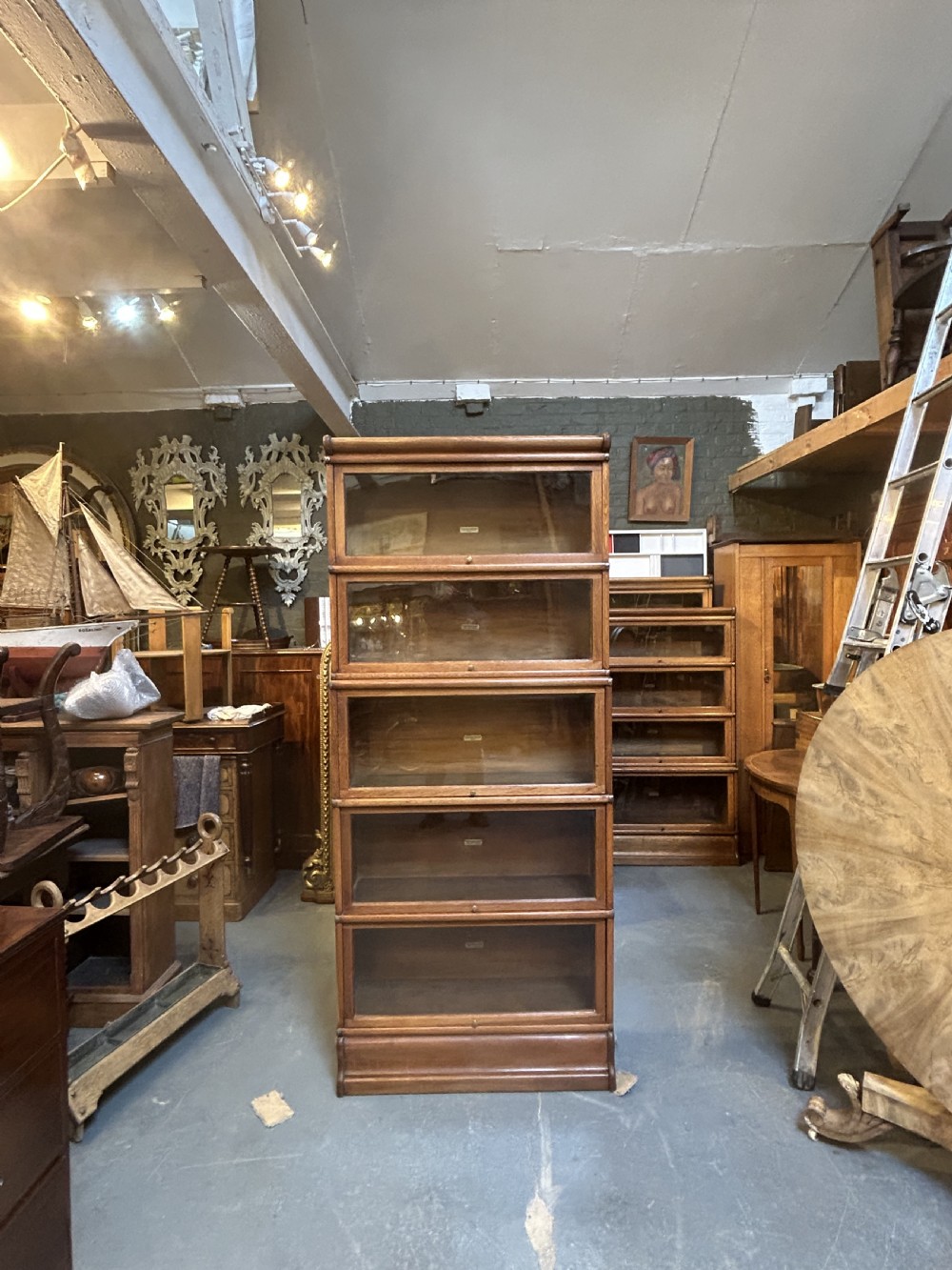 Globe Wernicke Bookcase Of Larger Sections View II