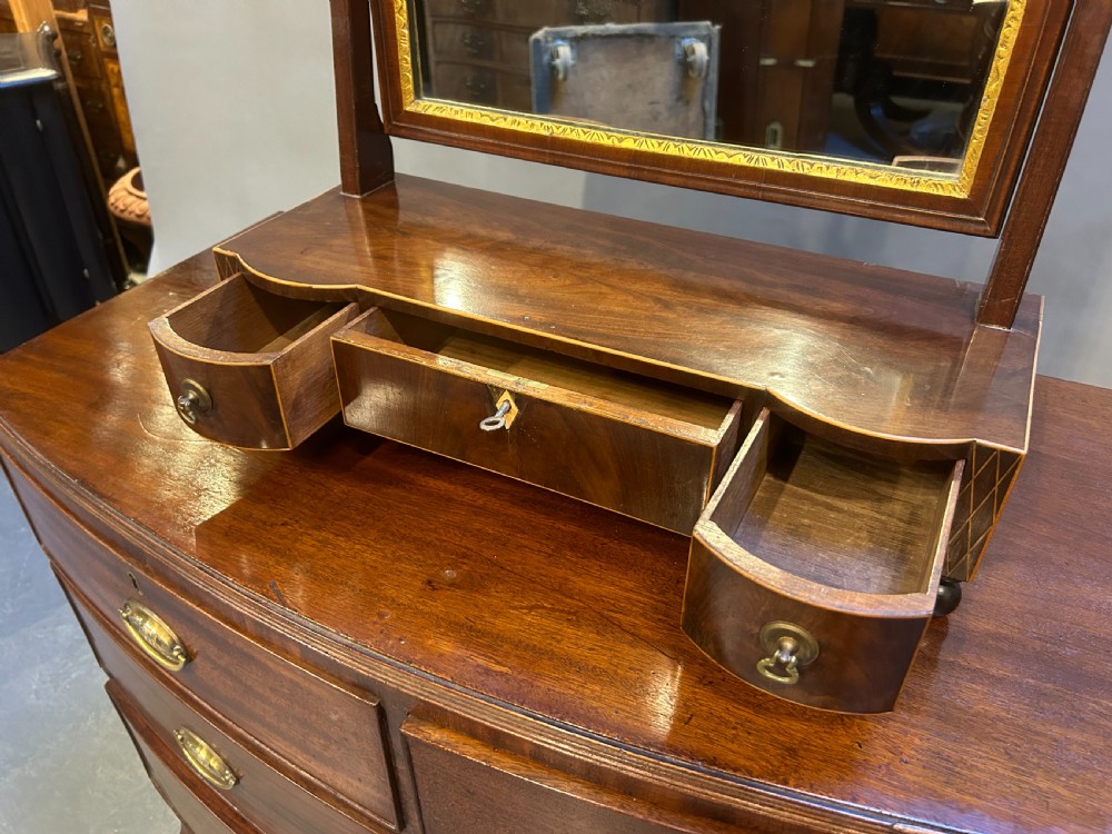 George III mahogany dressing table mirror View III