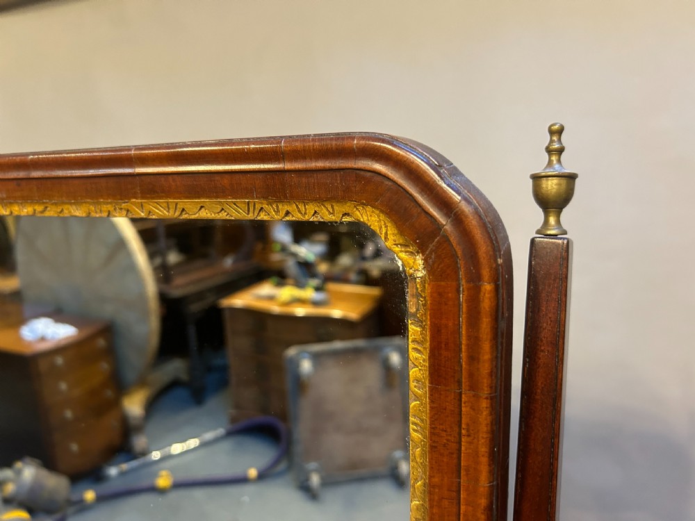George III mahogany dressing table mirror View V