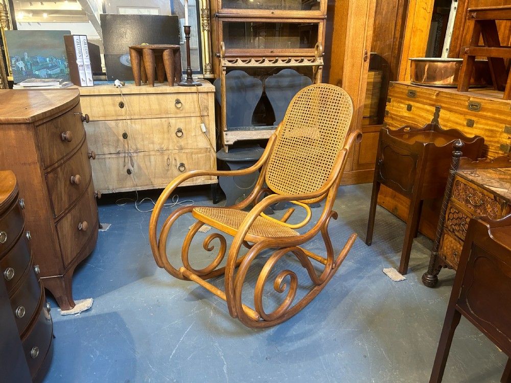 Vintage bentwood rocking chair View IV