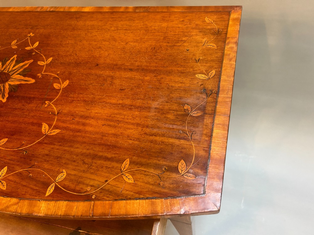 George III inlaid mahogany side table View VI